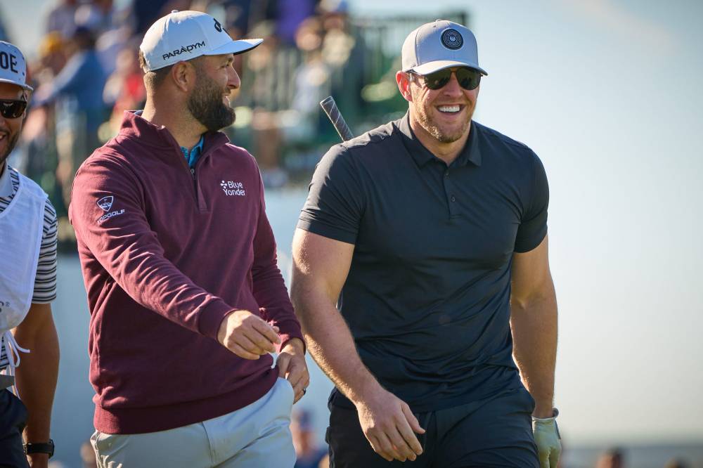 j j watt playing with jon rahm draws biggest crowds as celebs kick off 2023 wm phoenix open with pro am