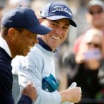 tiger woods apologizes for tampon joke he made mid round with justin thomas