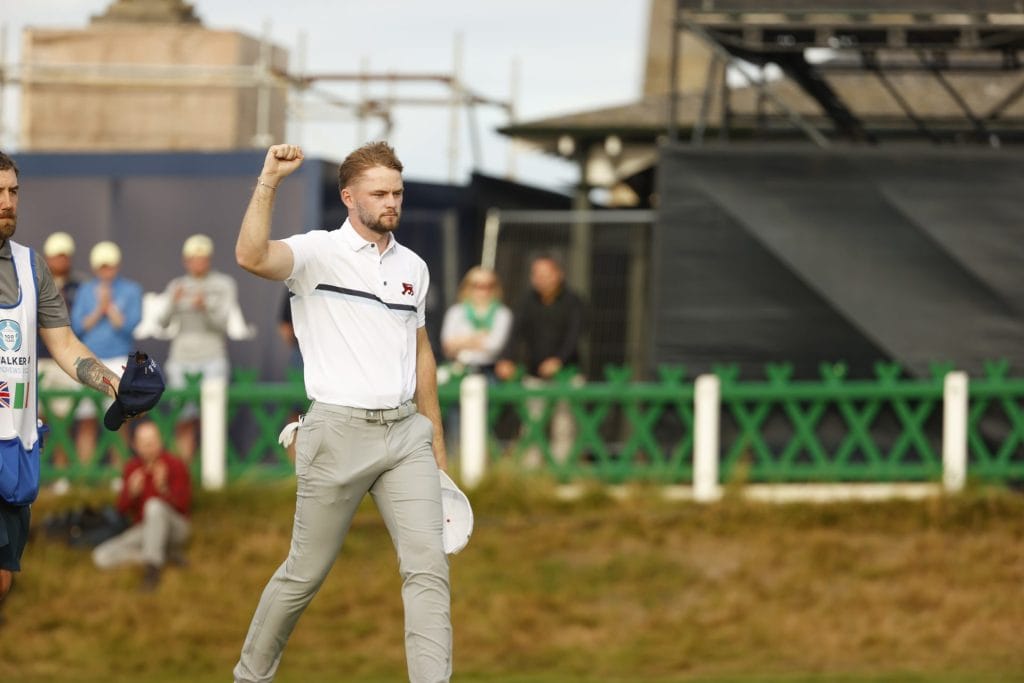 advantage gbi on day 1 of the walker cup at the old course