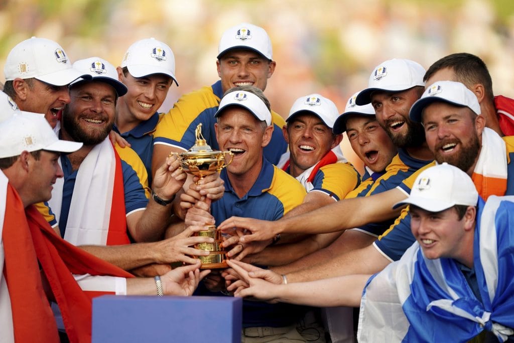 ryder cup europe wishes you all a merry christmas while dunking on team usa