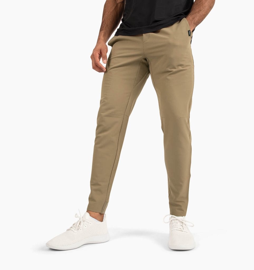 these comfortable pants are perfect for on and off the golf course