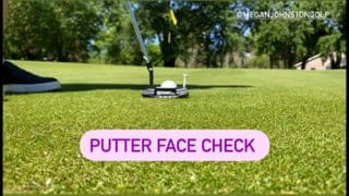 is your putter face square to the target