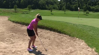 play great bunker shots from different sand conditions